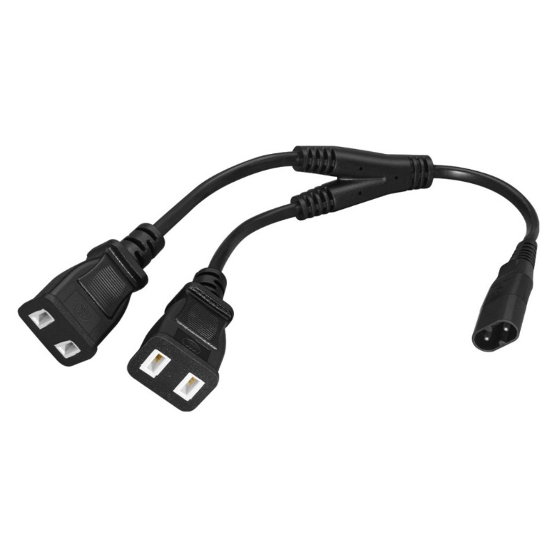 Heavy Duty C8 Plug to 2 Pin Outlet Converters Cable with Metal Conductors gallery