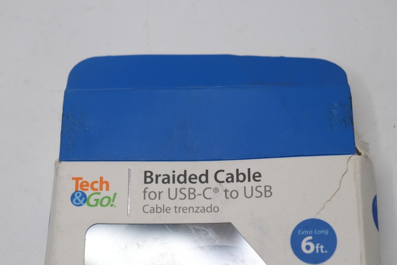 Tech & Go USB-C to USB Braided Cable Black 4 Ft. 215 1240 TG4 gallery