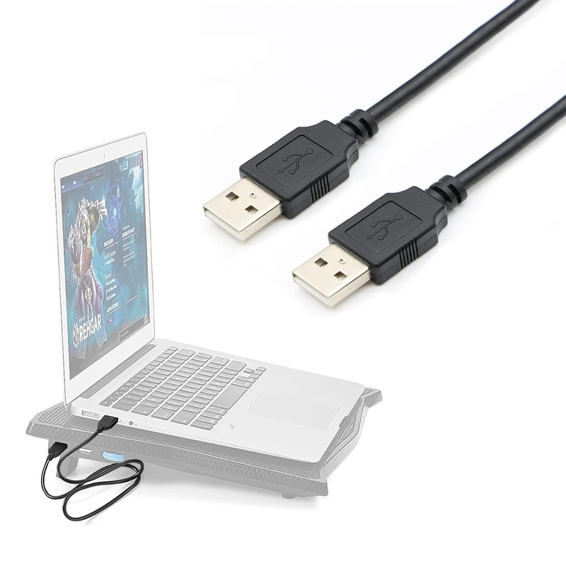 Laptop Cooling Pad with USB Cord | 1.5ft USB A to A Cable for Laptops gallery