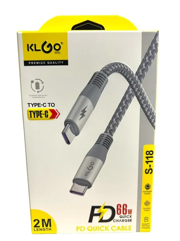 KLGO Magnetic Android Micro USB Fast Charging Cable Speed 2.0 – 1M Nylon Braided