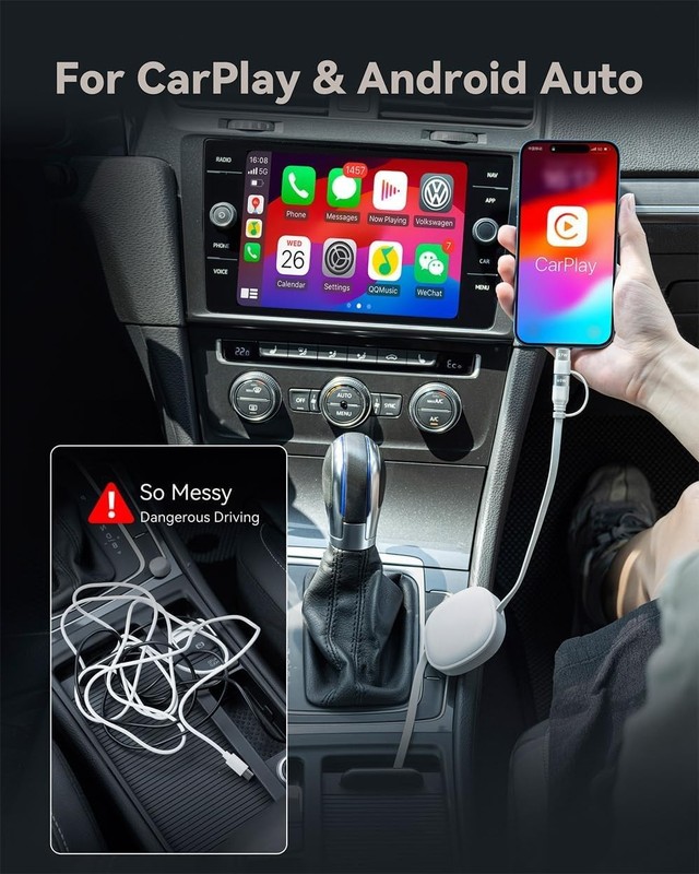 Minlu 5 in 1 Retractable Car Charger Cable, 65W Multi Fast Charging Cord,... gallery