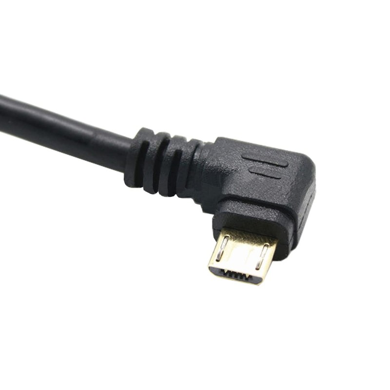 Right Angle Micro USB Cable Short 90 Degree USB to Micro-USB, 6in 3-pack gallery