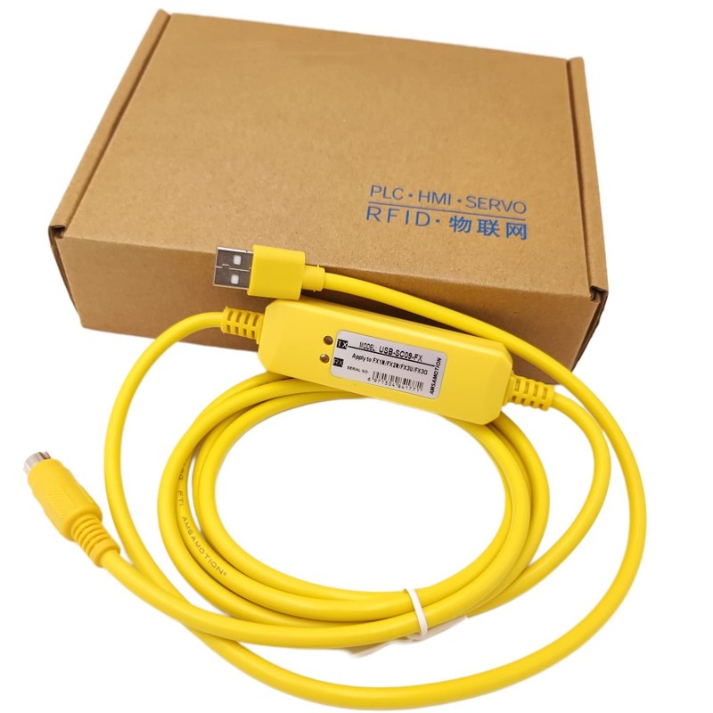 Programming Cable USB-SC09-FX Fit for FX1S/1N/2N/3U FX Series PLC Programming...