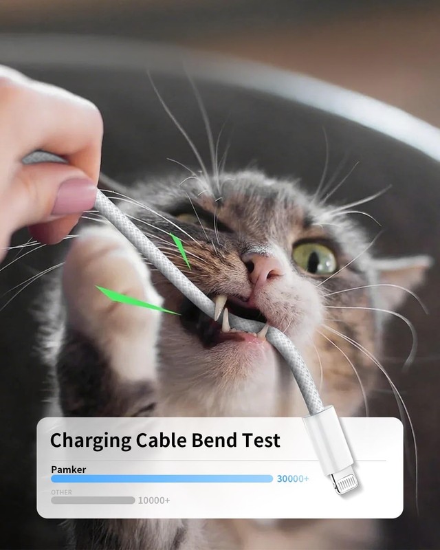 Long iPhone Charger Cable 10FT[Apple MFi Certified], USB C to Lightning Cable... gallery