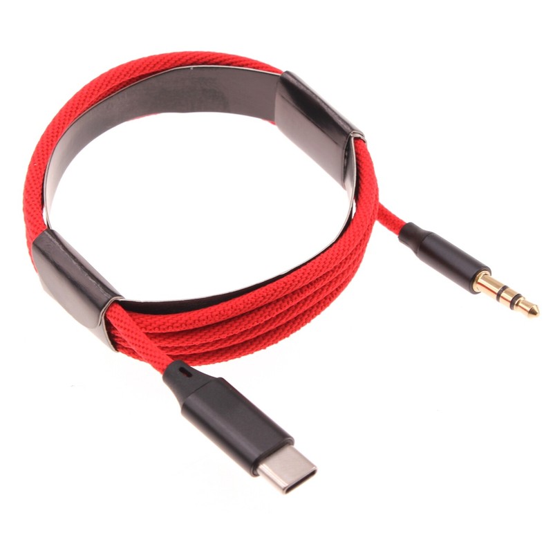 USB-C to 3.5mm Aux Cable Audio Cord Car Stereo Aux-in Adapter for Smartphones