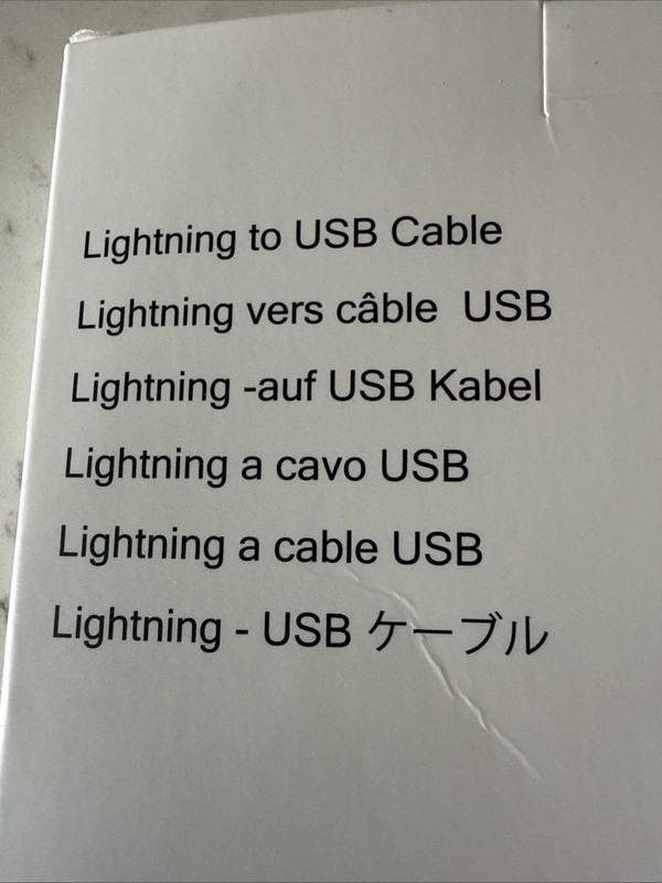 Cell charger 8 pin To USB Cables 2, 1 to to C New In Box 5.5 Feet Each gallery