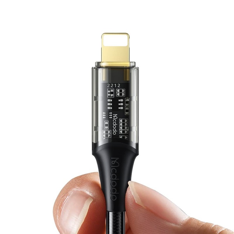 [ Type C to Phone 14 Pro Max/11 ] LED Gaming 36W PD Fast Charge Cord Nylon Br... gallery