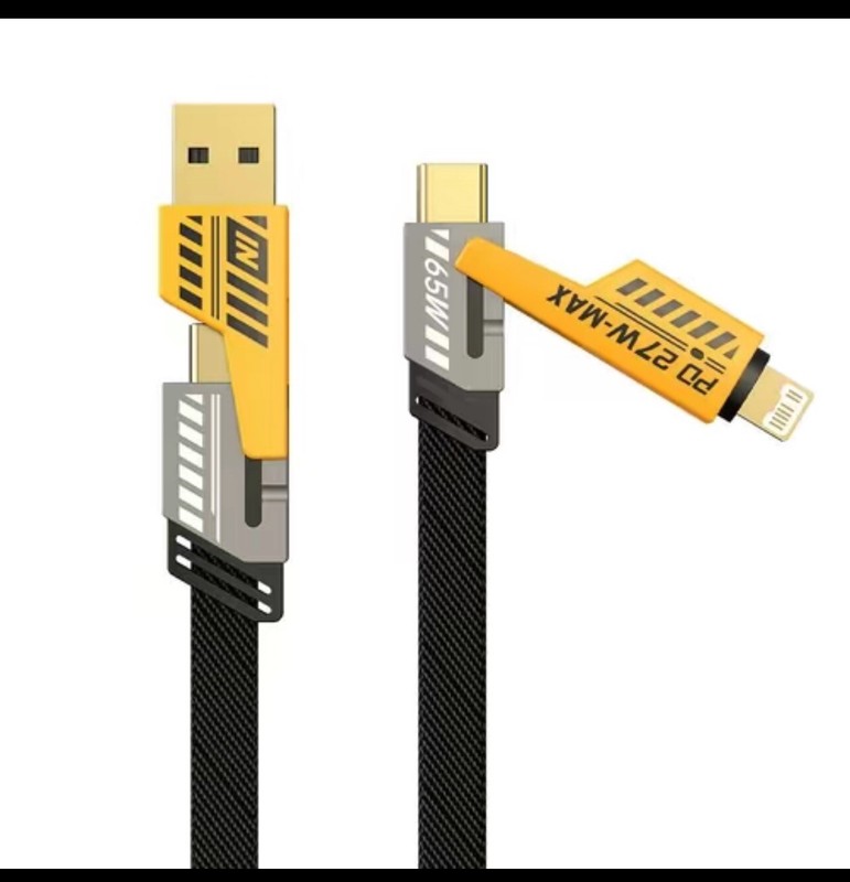 4in1 USB Type-C Cable 4ft Data Cord Super Fast Charging Cable