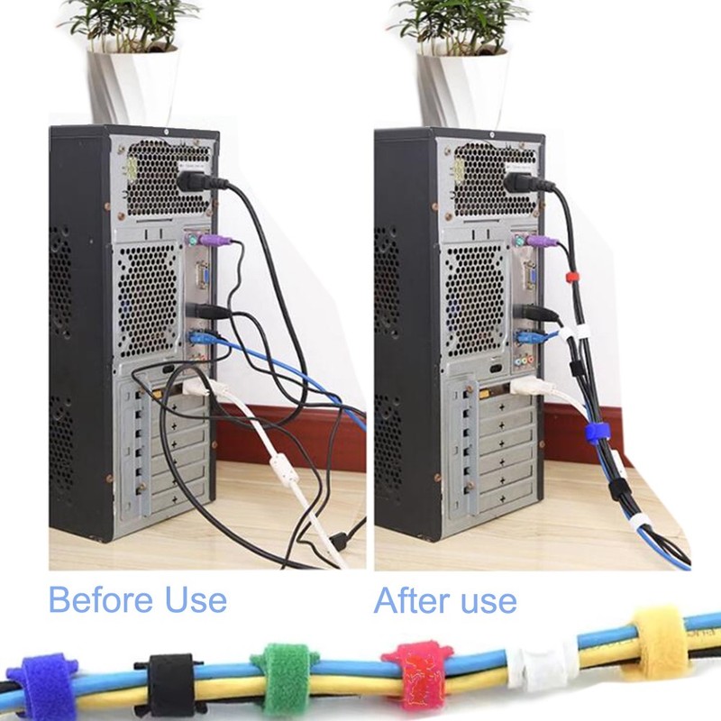 100 Pcs Releasable Nylon Cable Ties, Reusable Wire Straps for Earphones gallery