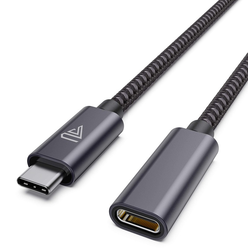 USB C Extension Cable 3.3FT, 20Gbps, 240W, 4K@60Hz, USB 3.2 Male to Female Exten
