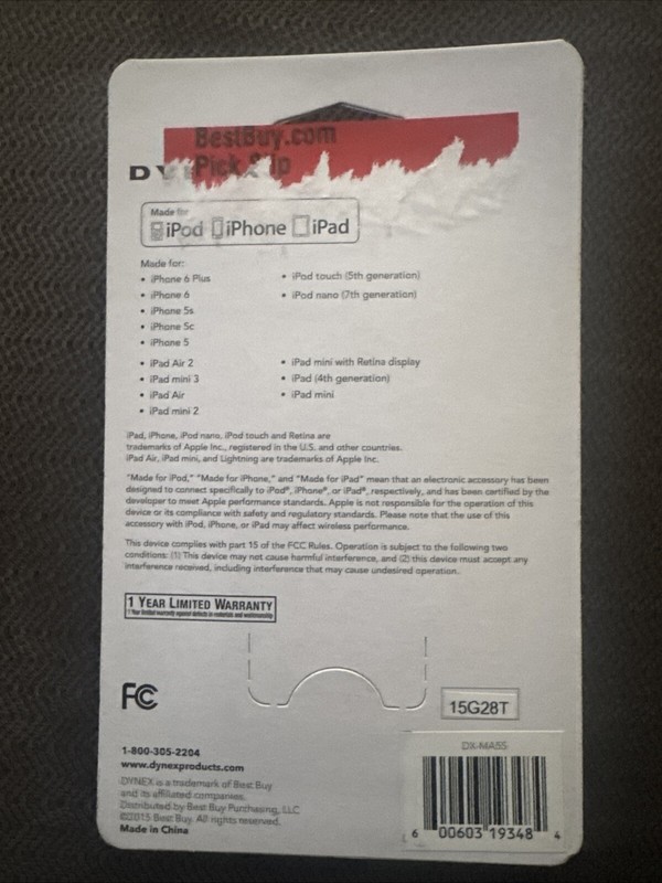 Dynex Charge / Sync Cablewith Lightning™ Connector (5 Packs) gallery