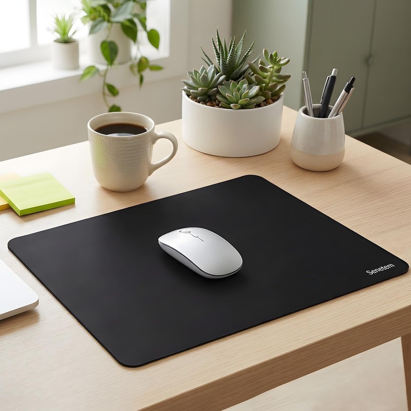 Senetem 4-Pack Mouse Pad, Ultra-Smooth Gaming Mousepad, Non-Slip Rubber Base,... gallery