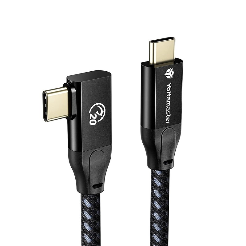 Yottamaster USB-C to USB-C Cable Fast Charger Type C Charging Cord 20Gbps 100W