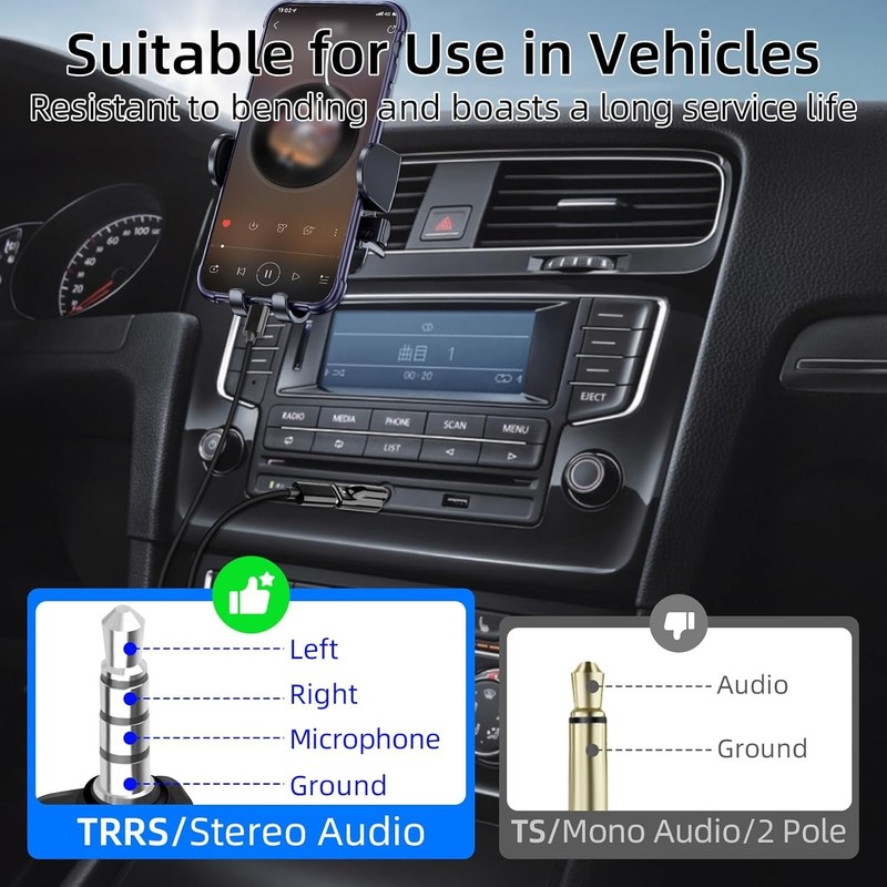 USB C to 3.5mm Audio Adapter, Type C Female to 1/8 "TRRS Male Headphone Jack ... gallery
