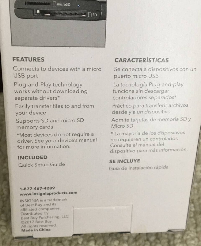 Insignia - 4' Micro USB Memory Card Reader Cable - Black NC-MCR17MUSB gallery