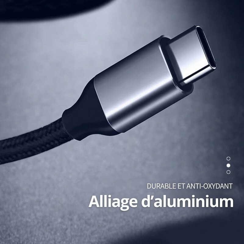 USB-C To 3.5mm Audio Jack Adapter Nylon 12cm Silver DAC For iPhone 17 16 15 gallery