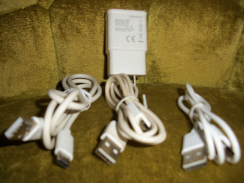 Fast Charging Wall Adapter with 3 Type C Cables USB