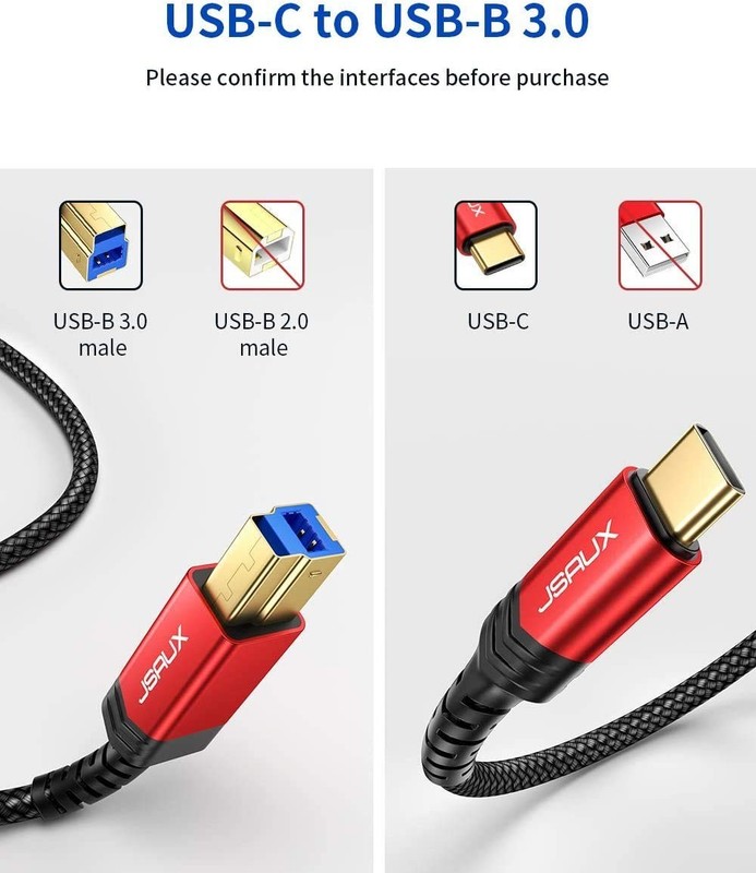 USB 3.0 Printer Cable Compatible with Docking Station gallery
