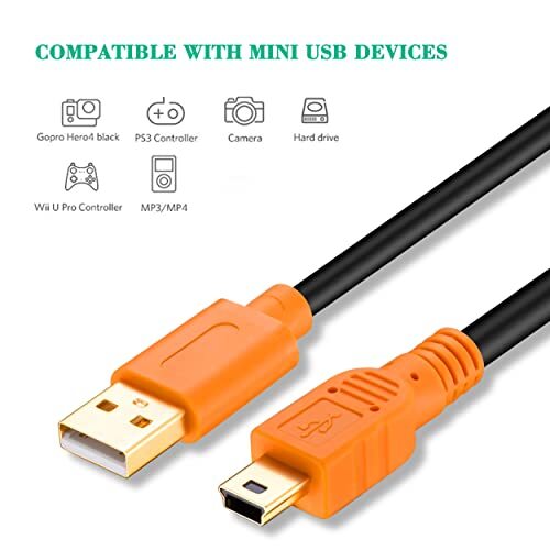 Computer Printer Cable USB 15ft A Male To B Male 2.0 High Speed Portable Connect gallery