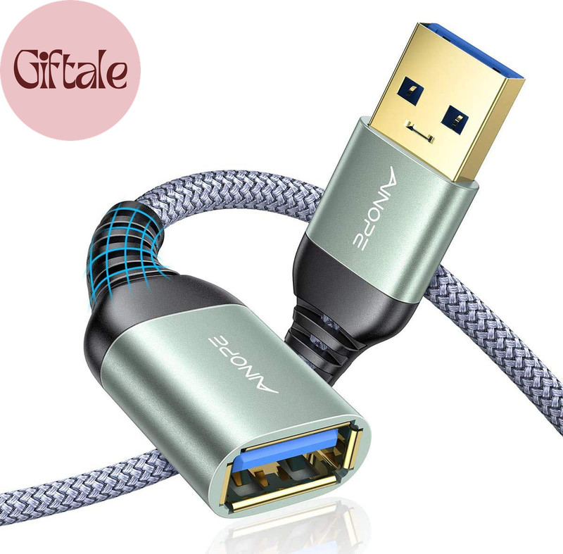2 Pack USB Extensions Cable High Speed USB 3.0 Extension Cord Type a Male to Fem gallery