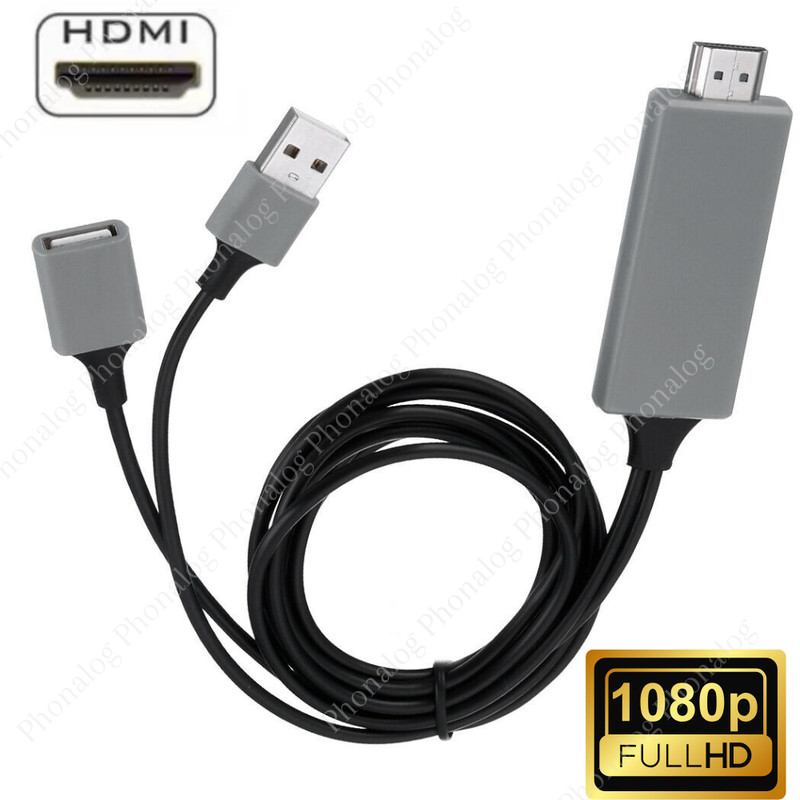 1080P HDMI Mirroring Cable Phone to TV HDTV Adapter Cord for iPhone iPad Android