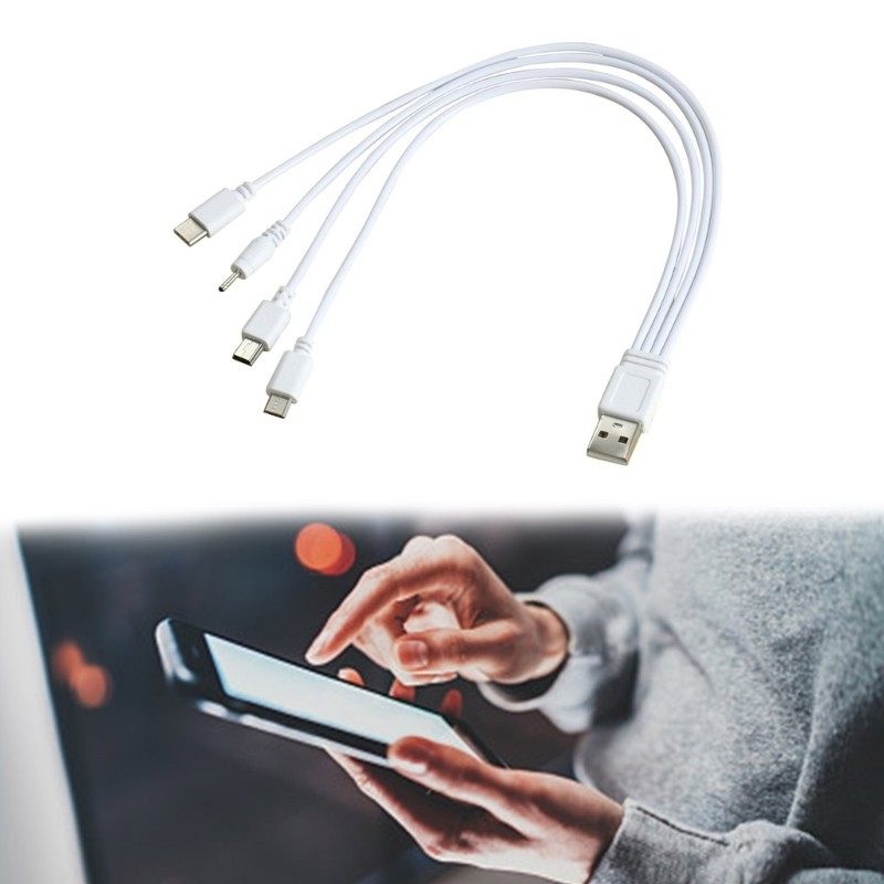 Versatile USB Charging Cable 4 in 1 Cable for Smartphones Tablets & Accessories gallery