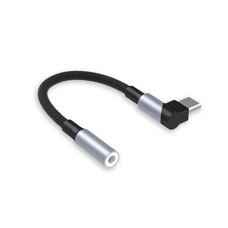 Elbow USB Type C To 3.5 Jack Earphone Adapter USB-C 3 5mm Audio Cable Converter, gallery