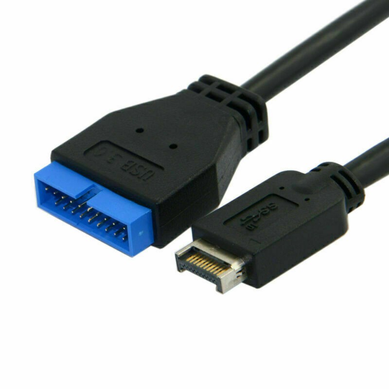 USB 3.1 Front Panel Header to USB 3.0 20Pin Header Extension Cable 20cm gallery