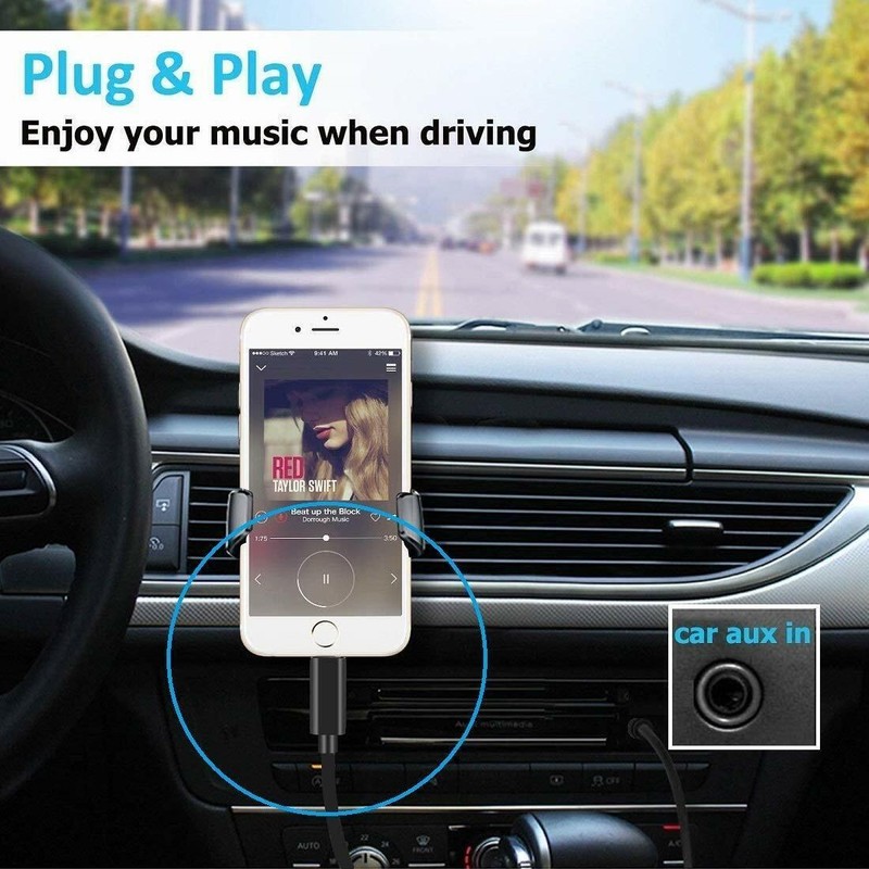 For Phone 7 8 XR 11 12 13 Pro Max 8 Pin to 3.5mm AUX Audio Car Adapter Cord lot gallery