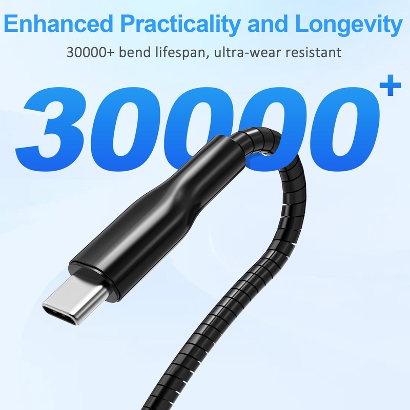 13FT USB C to USB C Cable, Cat/Dog Chew Proof Charger Cord, Long Metal Braide... gallery