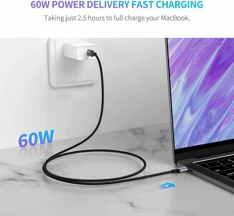 UGREEN USB C to USB c Cable 2.0 60W 3A PD For Macbook Air Braided Fast Charge gallery