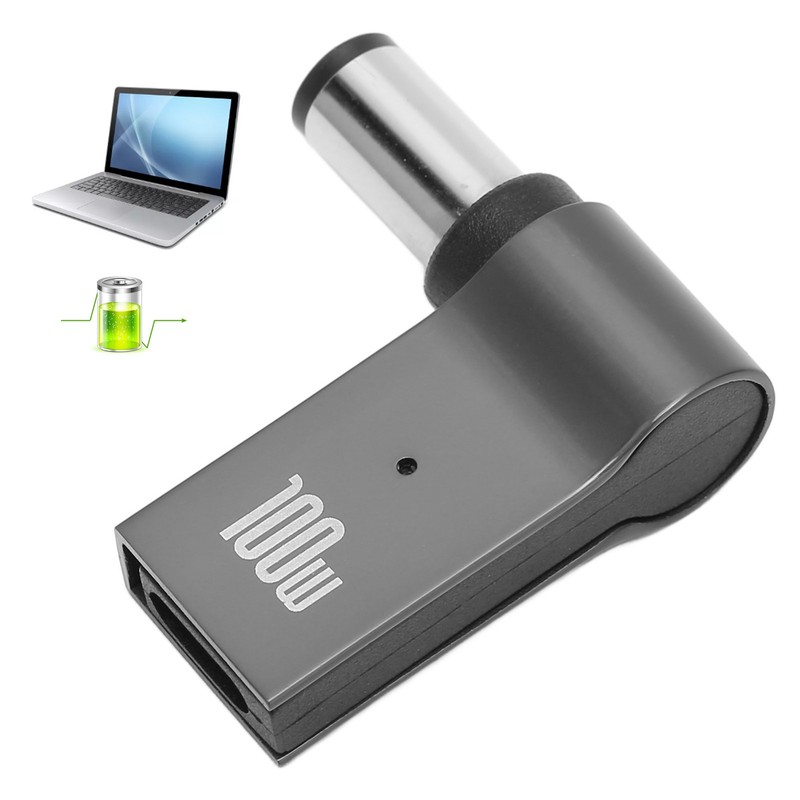 Right Angle PD 100W Adapter 5A 100W 18.5V‑20V Laptop Type C Female-Male Adapter gallery
