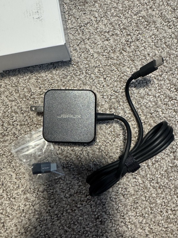 JSAUX 45W USB-C PD Charger Fast Power Adapter 5ft Cable Right Angle