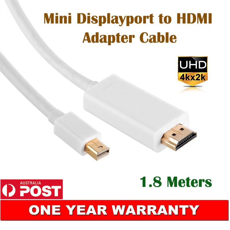 Mini Displayport to HDMI M/M Adapter Cable 4K*2K Ultra HD For Apple Macbook HDTV