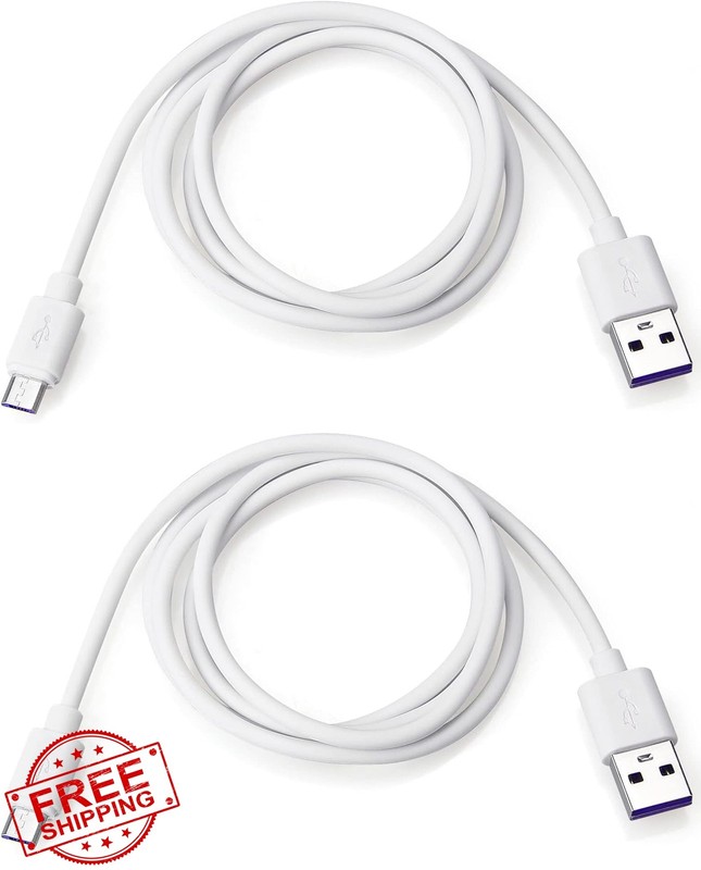 Smays USB to Micro USB cable 3ft white 2-Pack gallery