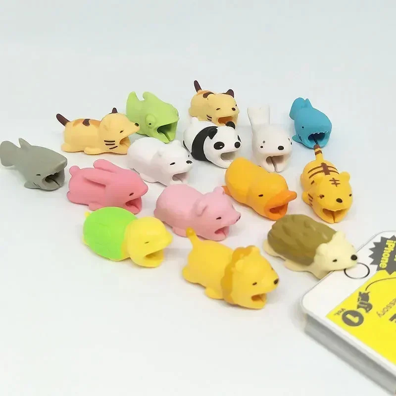 Charger Cable Protector Organizer Earphone Cable Protector Animal Usb Bite Winde gallery
