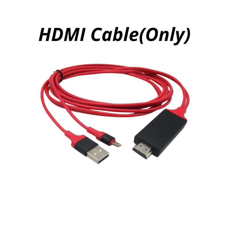 1080P HDMI Mirroring Cable Phone To TV HDTV AV Adapter For iPhone 6 7 8 X 11 12