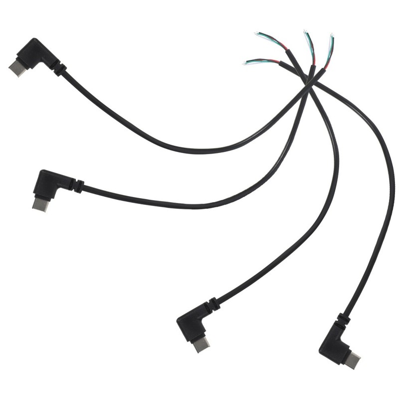 12 Pcs USB Type C Plug Cable Bare Cable 4-Pin End Cable Replacement Repair gallery