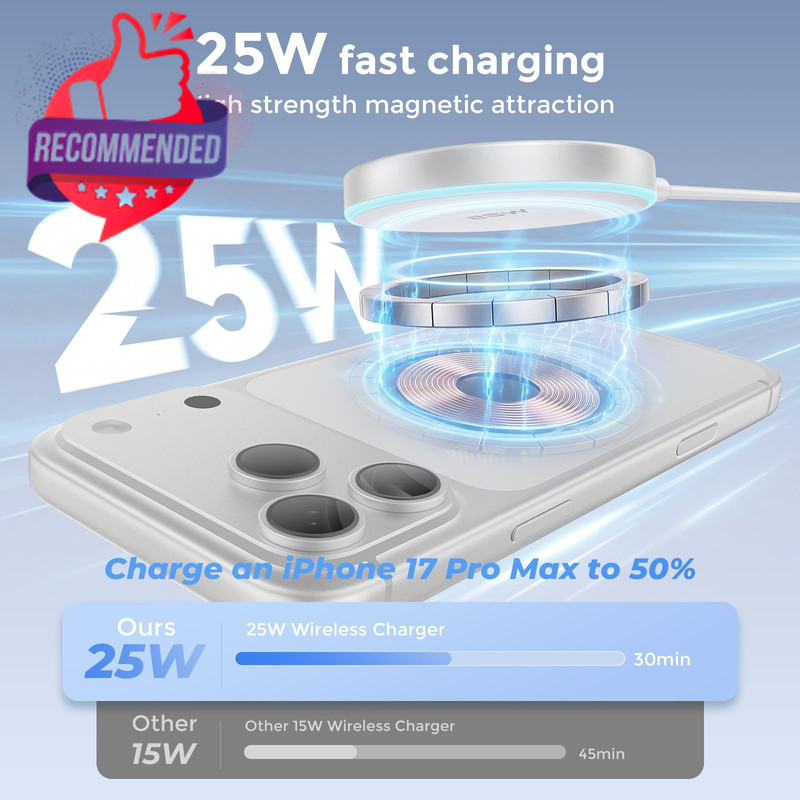 Magsafe Charger 25w Magnetic Wireless Charger Fast Charging Pad With 30w gallery