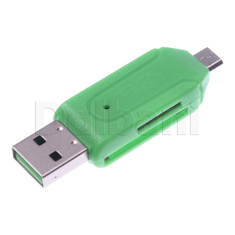 Multi Function Micro USB OTG SD T-Flash Card Reader for Universal Devices