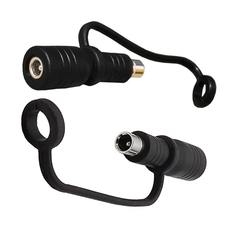 2Pcs 5.5×2.1 mm to 8.0×2.0mm Converters Head Energy Storage Power Adapter Plug