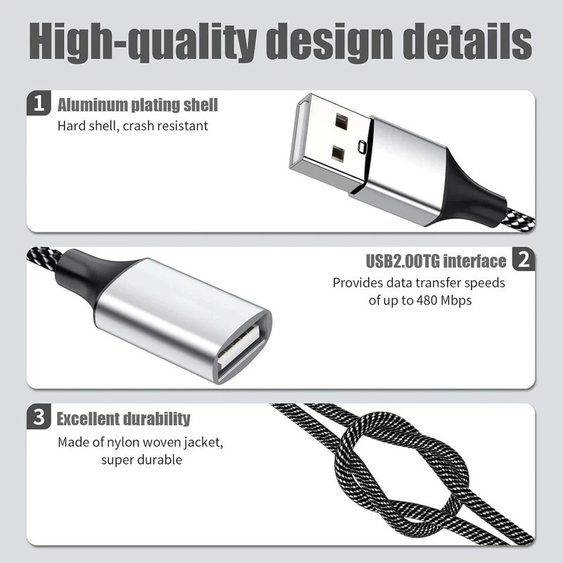 "USB Male to 3 Female Extension Cord Connector Data Charger Split Adapter " gallery