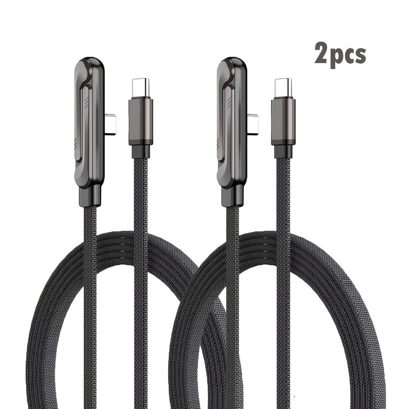 2pc 240W Invisible Phone Charging Cable with Folding Stand fits Phone And Tablet