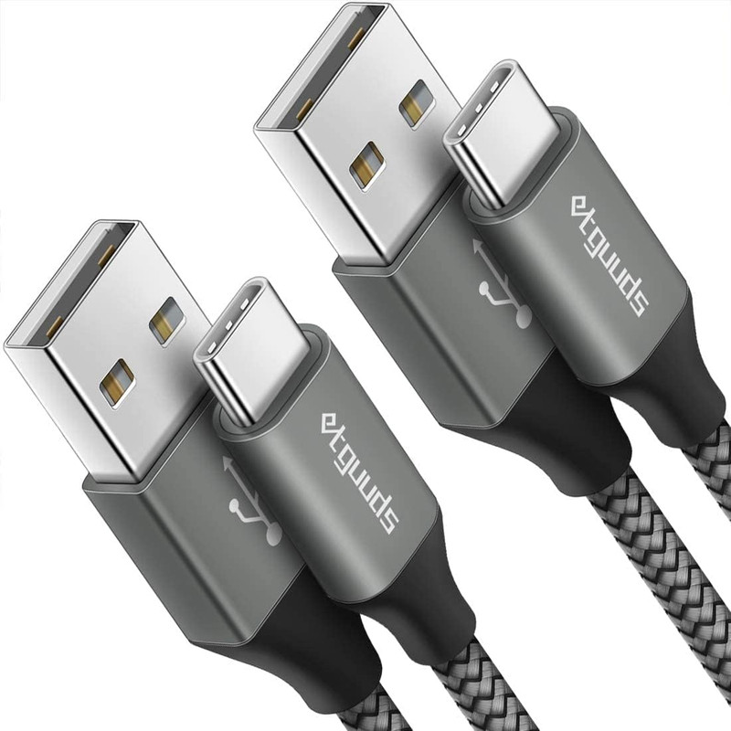 USB to USB C Cable 2Ft, 2-Pack USB a to Type C Charger Cord Fast Charging for Sa