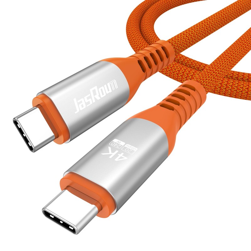 JasRoum USB C Monitor Cable 3FT, 4K@60Hz Video/20Gbps High-Speed Data Transfe…