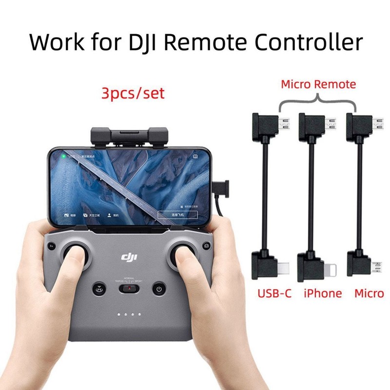 CABLECY 3pcs/set Remote Controller for Mavic Pro Platinum Data Cable Type-C gallery