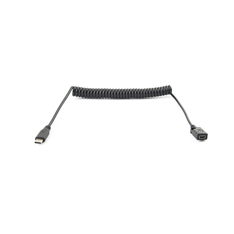 Flexible Elastic USB 3.1 Type C Male to Mini USB Female Converter Cable Adapter gallery