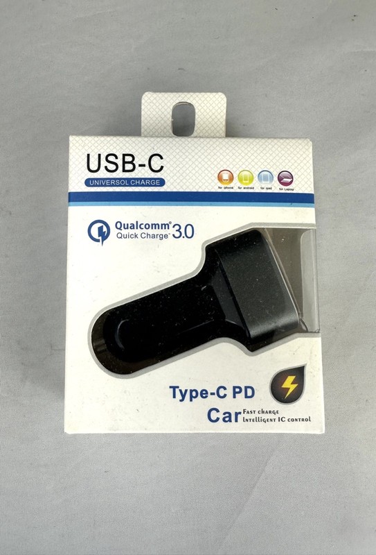 Car Charger Port USB-C PD Car Qualcomm Quick Charge 3.0