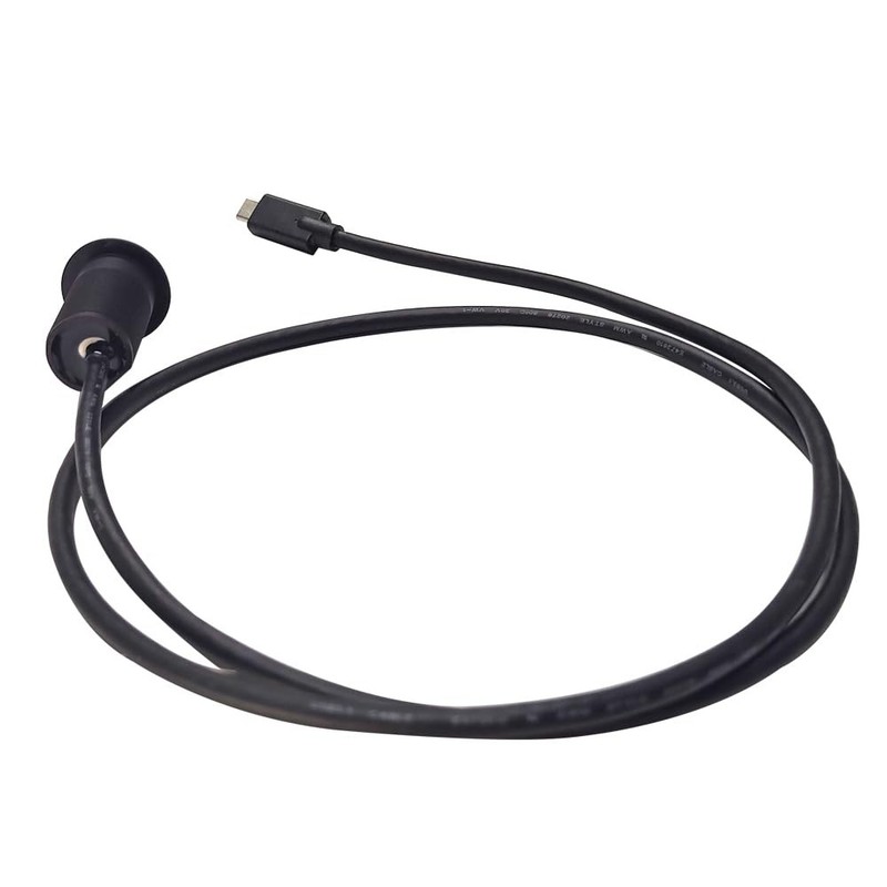 3.28ft USBC 3.1 Panel Mount Gen 2 Threaded Flush Cable 10Gbps Male gallery