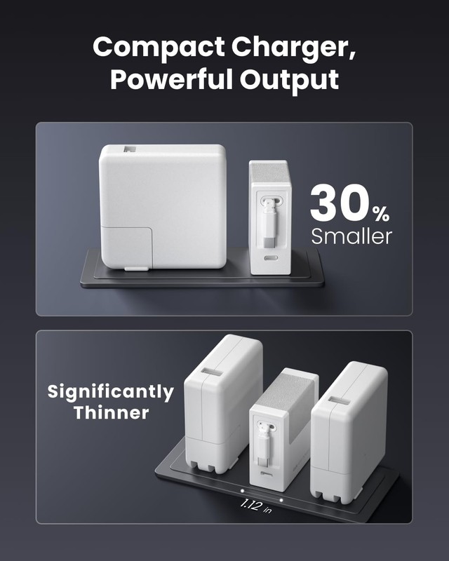 65W USB C Retractable Type-C Cable Portable Fast Charging 18W with Foldable Plug gallery